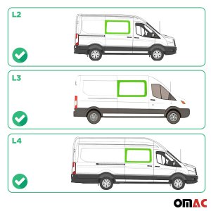Ford Transit Front Side Fixed Glass - Front Right - Omac - Galaxy - 2015-2025